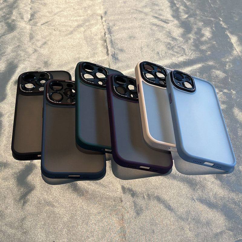 Frosted iPhone Case With Metal Lens