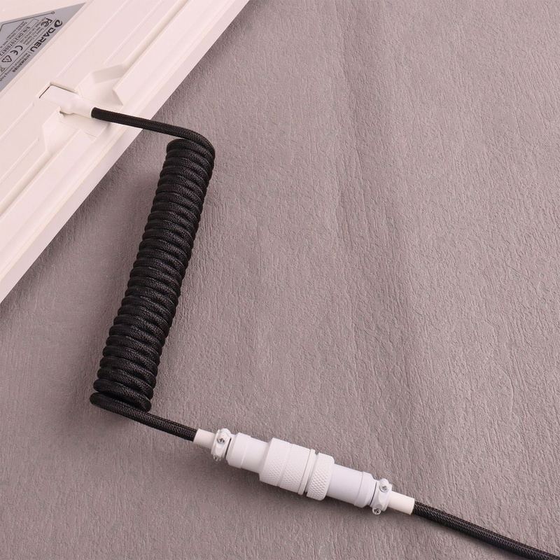 "Chubby" USB To Type C Spring Keyboard Cable