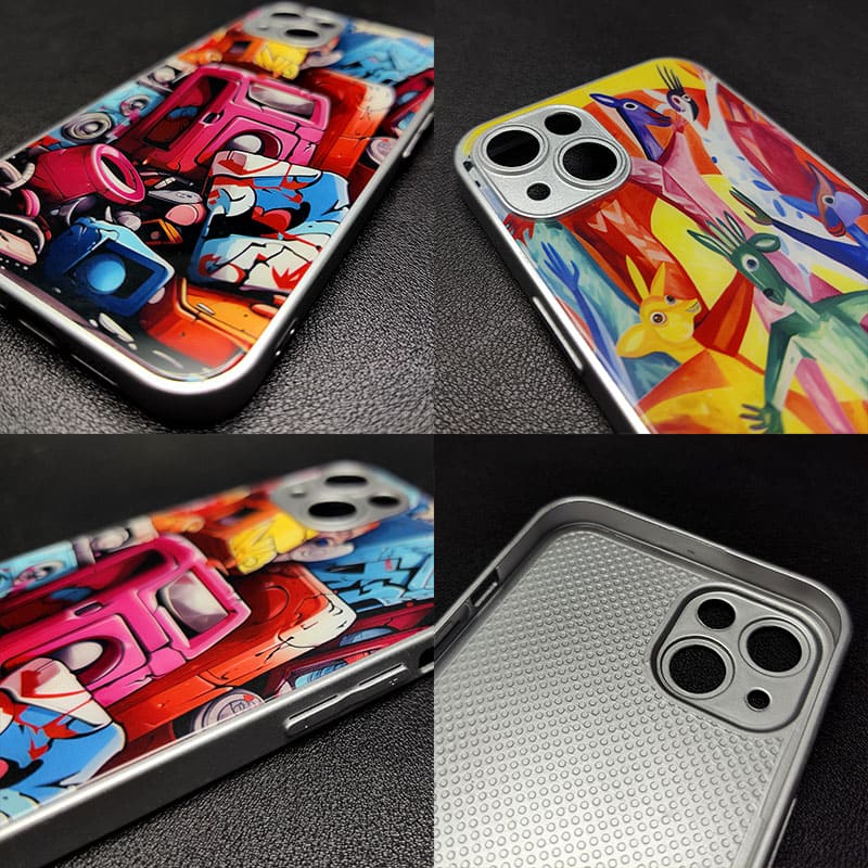 "GhostlyCinemaSnacker" Special Designed Glass Material iPhone Case