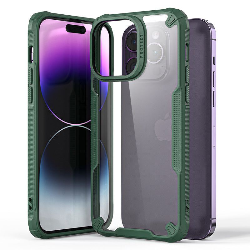 Glossy Transparent Shockproof Case for iPhone 16