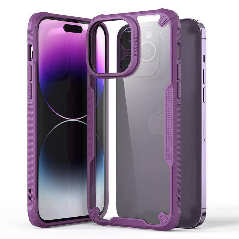 Glossy Transparent Shockproof Case for iPhone 16