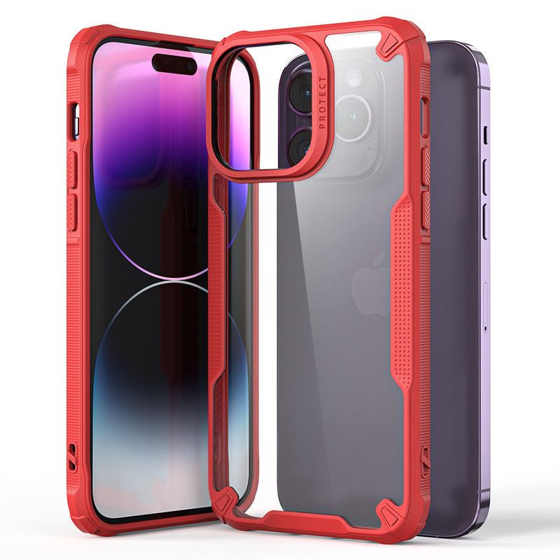 Glossy Transparent Shockproof Case for iPhone 16