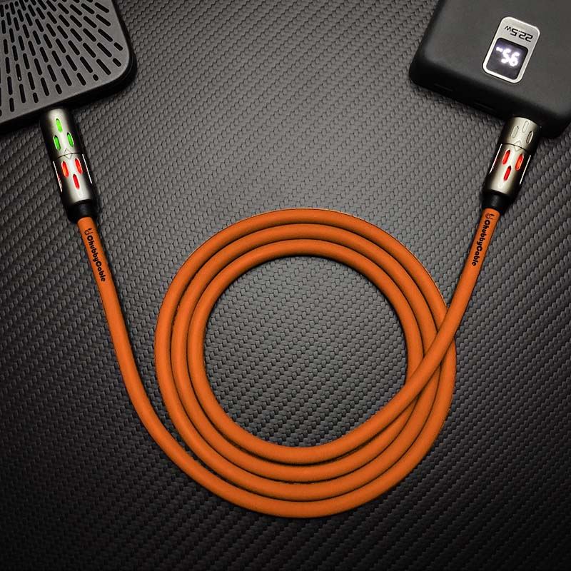 "GlowCharge Pro" 240W 4-in-1 Car Cable with Dynamic Lights