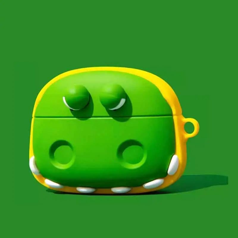 "Green Dinosaur" Creative Silicone AirPods Case