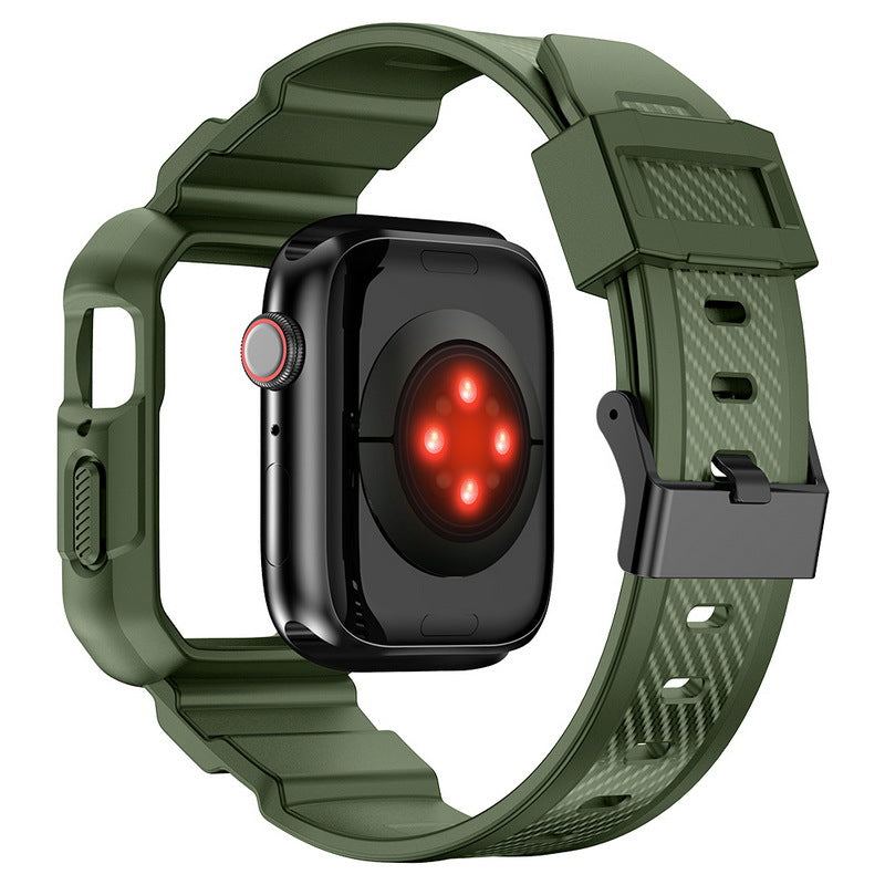 High-Grade Refined Carbon Fiber Case Integrated Band for Apple Watch