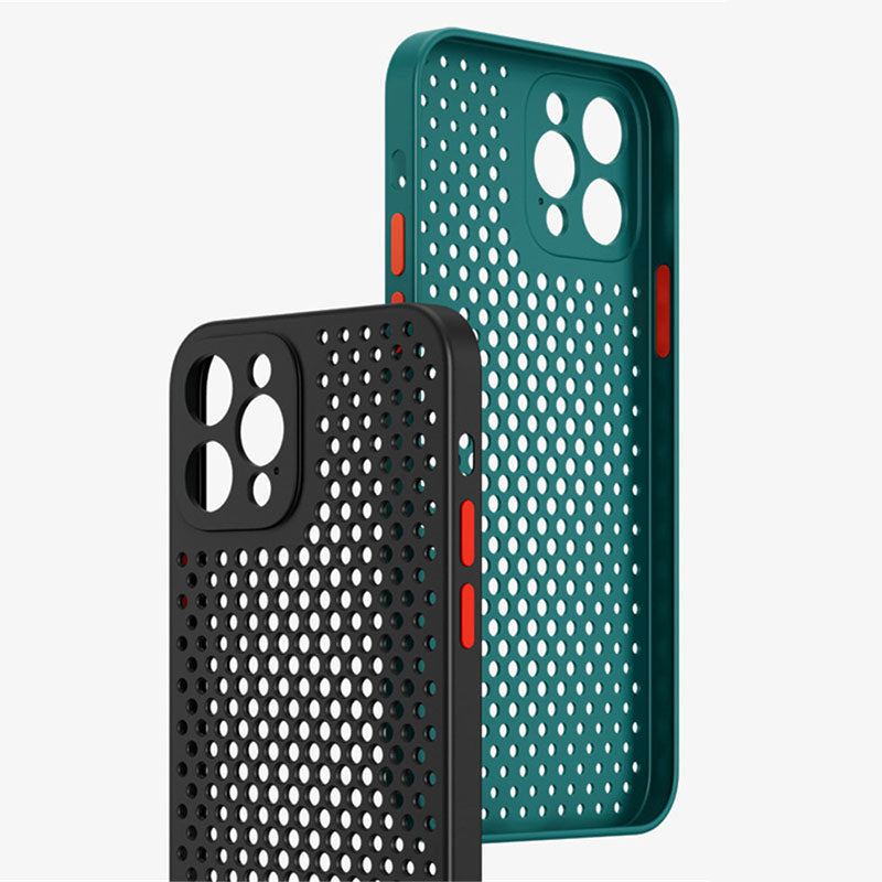 Honeycomb Hollow Heat Dissipation Soft Case For iphone