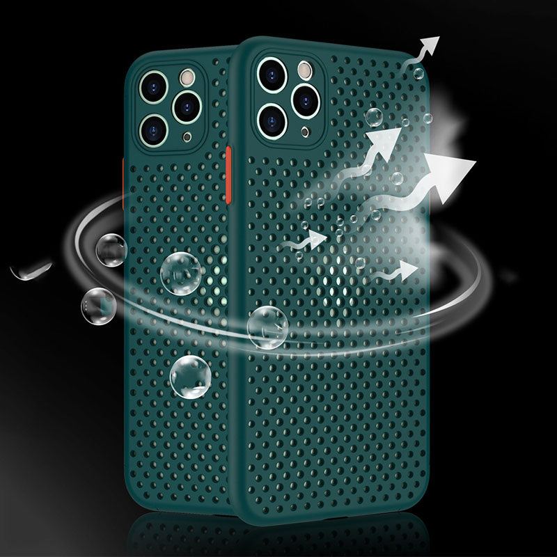 Honeycomb Hollow Heat Dissipation Soft Case For iphone