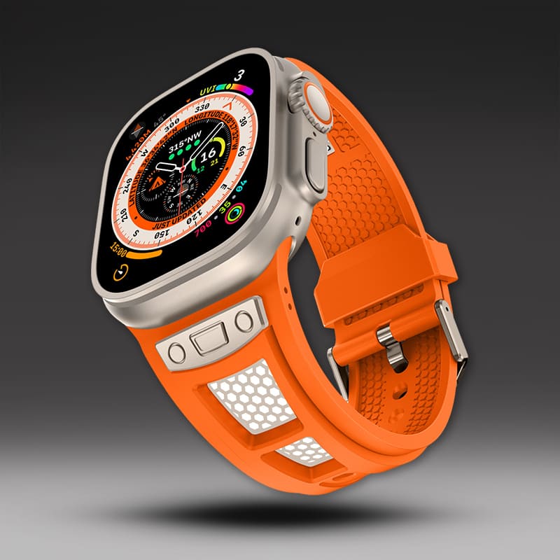 "Honeycomb Inspired Band" Breathable TPU Loop With Metal Buckle for Apple Watch