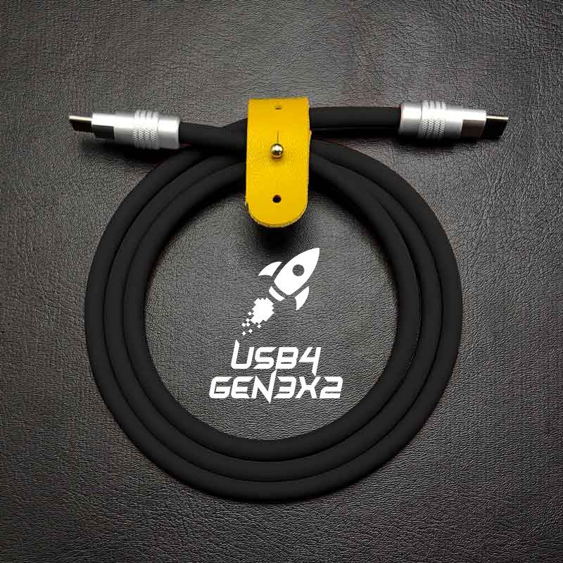 "HyperTransfer Chubby" USB3.2 Gen2×2 Cable & USB4 Gen3×2