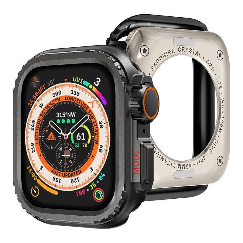 "Instant Ultra Transformation" One-Piece Alloy Bezel Case for Apple Watch