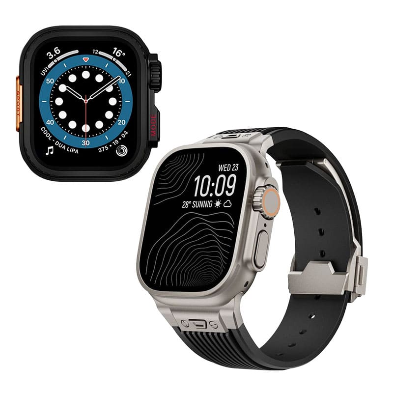 "Instant Ultra Transformation" One-Piece Alloy Bezel Case for Apple Watch