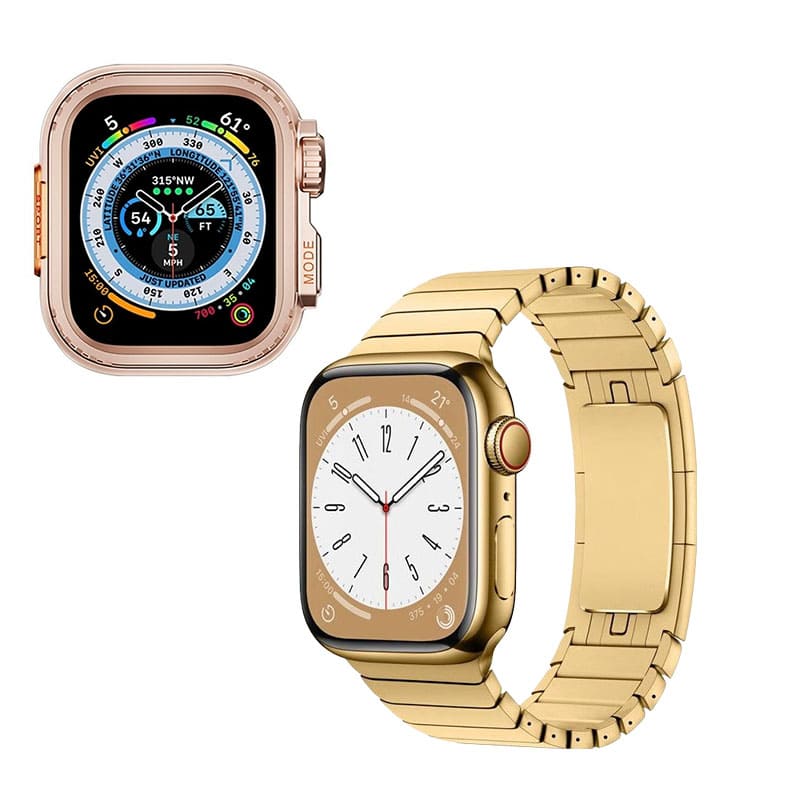 "Instant Ultra Transformation" One-Piece Alloy Bezel Case for Apple Watch