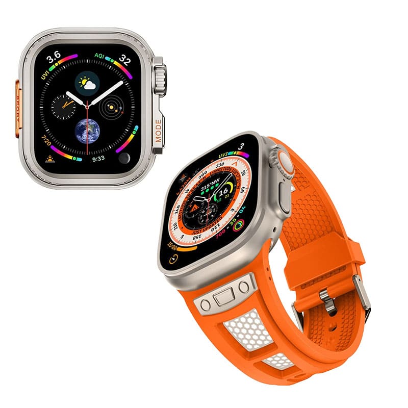 "Instant Ultra Transformation" One-Piece Alloy Bezel Case for Apple Watch