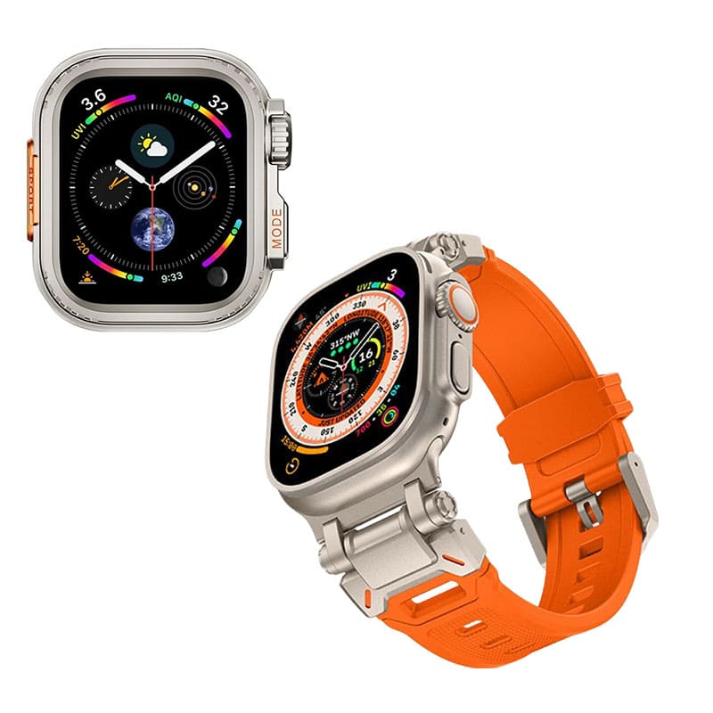 "Instant Ultra Transformation" One-Piece Alloy Bezel Case for Apple Watch