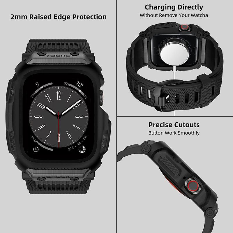 "Interstellar Camouflage" Tpu Integrated Watch Band For Apple Watch