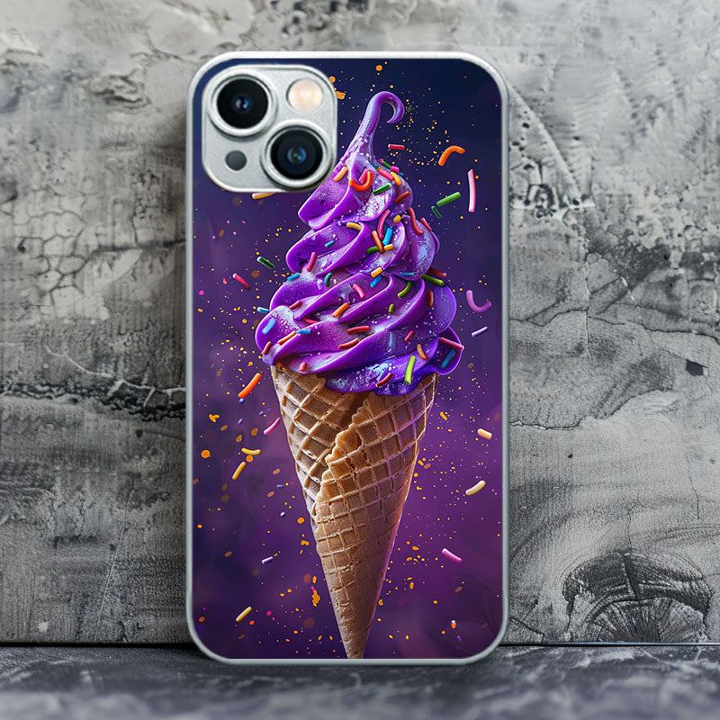 "JoyfulSplashers" Special Designed Glass Material iPhone Case