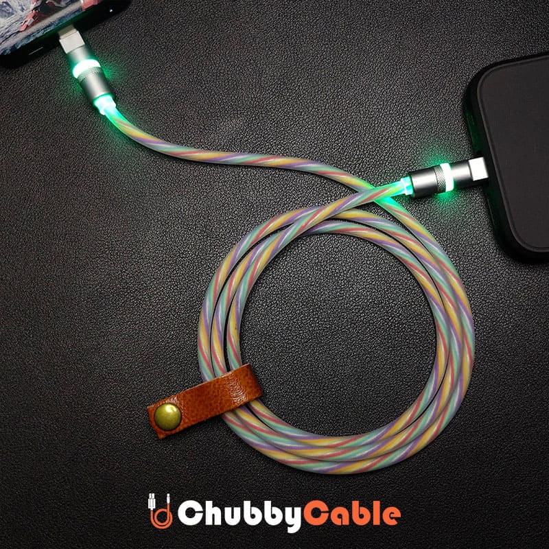 "Kaleidoscope Neon" Special Designed Glowing Fast Charge Cable