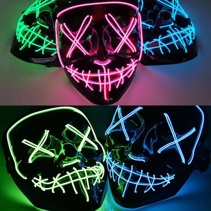 LED Light Mask - Get 50% OFF Mask Discount on Halloween-themed Purchases