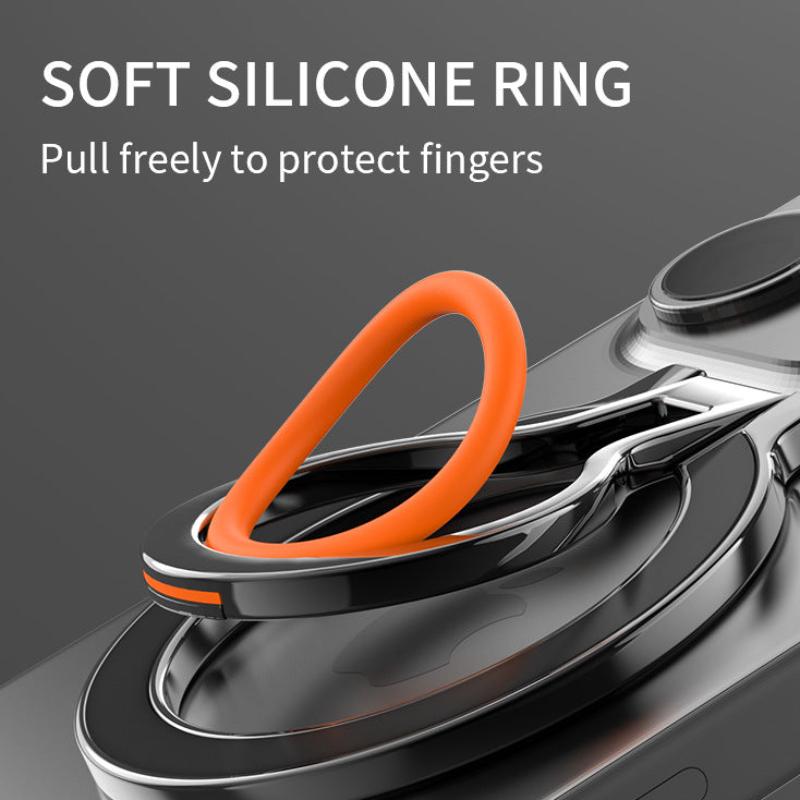 MagSafe Ring Grip Stand – Flexible, Rotating, and Secure