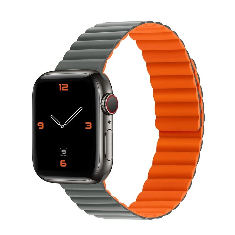 "Magnetic Band" Contrast Waterproof Silicone Loop For Apple Watch