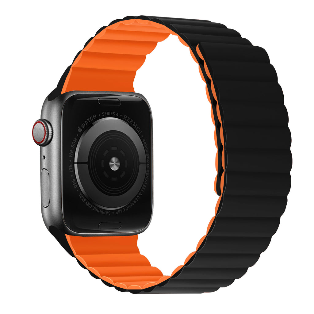 "Magnetic Band" Contrast Waterproof Silicone Loop For Apple Watch