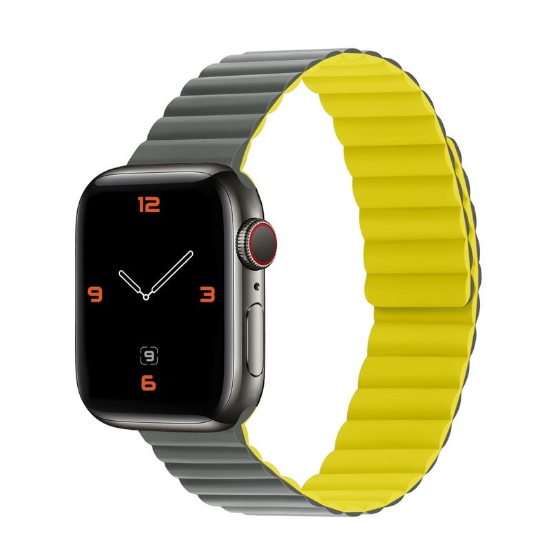 "Magnetic Band" Contrast Waterproof Silicone Loop For Apple Watch