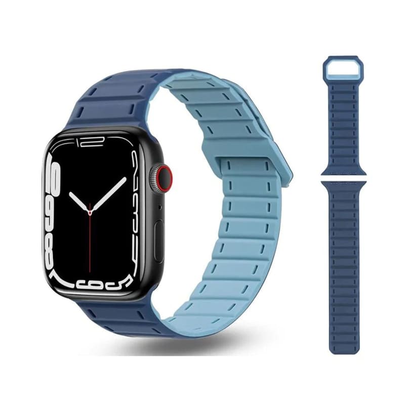 "Magnetic Breathable Band" Two-color Silicone Band For Apple Watch