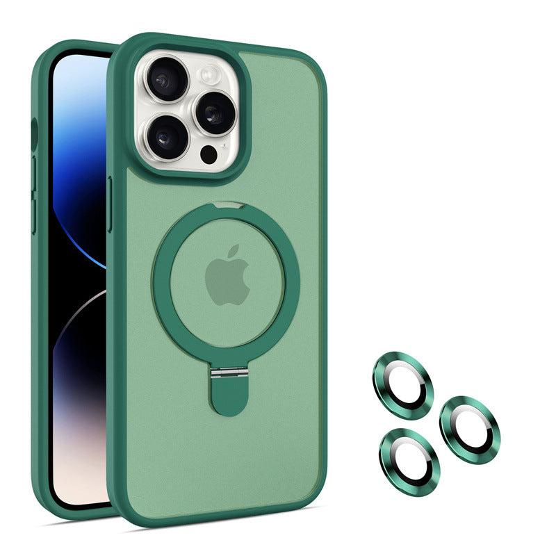 Magnetic Fulcrum Bracket Phone Case With Lens Film