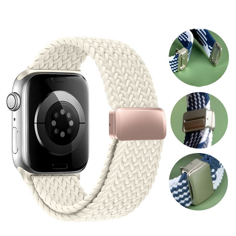 Magnetic Nylon Elastic Band for Apple Watch