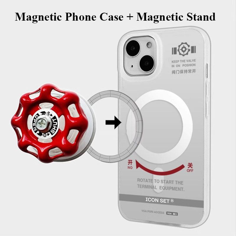 Magsafe Magnetic Suction Phone Case & Grip With Valve Design