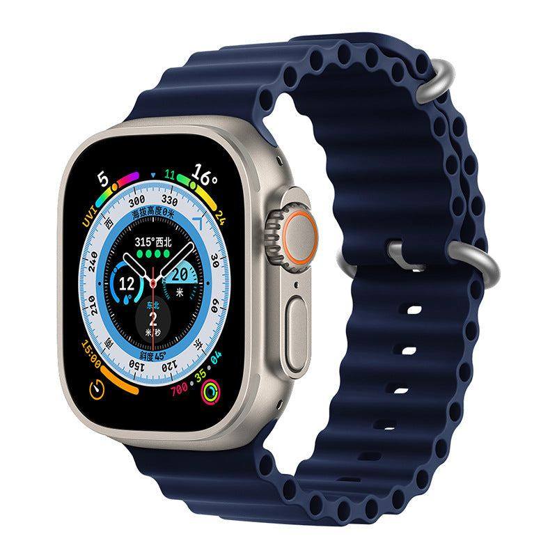 "Mechanical Band" Two-color Silicone Loop For Apple Watch