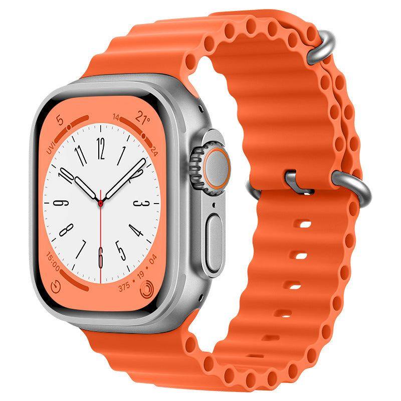 "Mechanical Band" Two-color Silicone Loop For Apple Watch