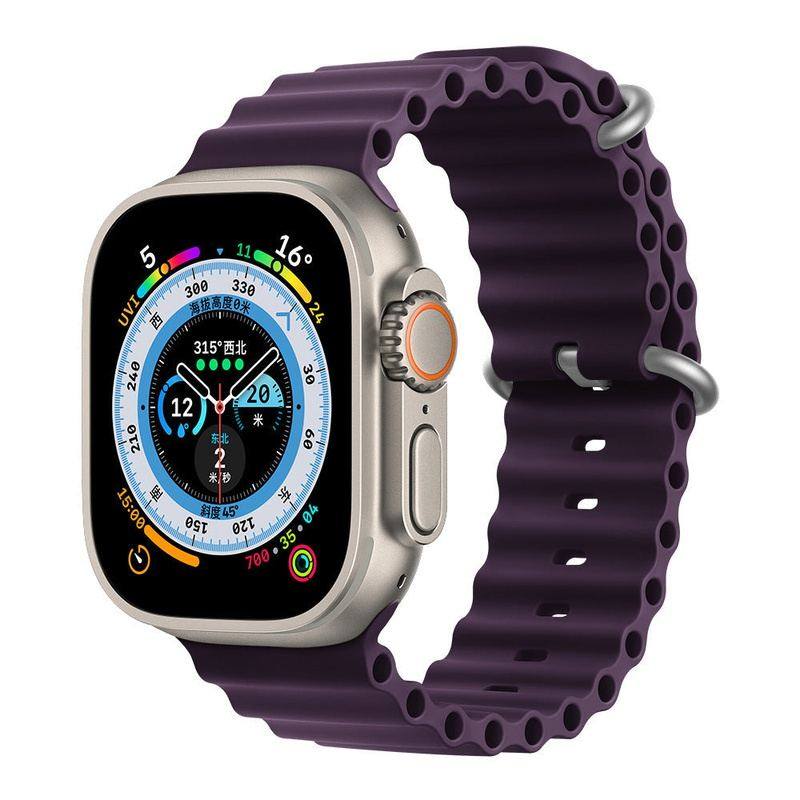 "Mechanical Band" Two-color Silicone Loop For Apple Watch