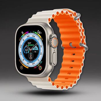 "Mechanical Band" Two-color Silicone Loop For Apple Watch