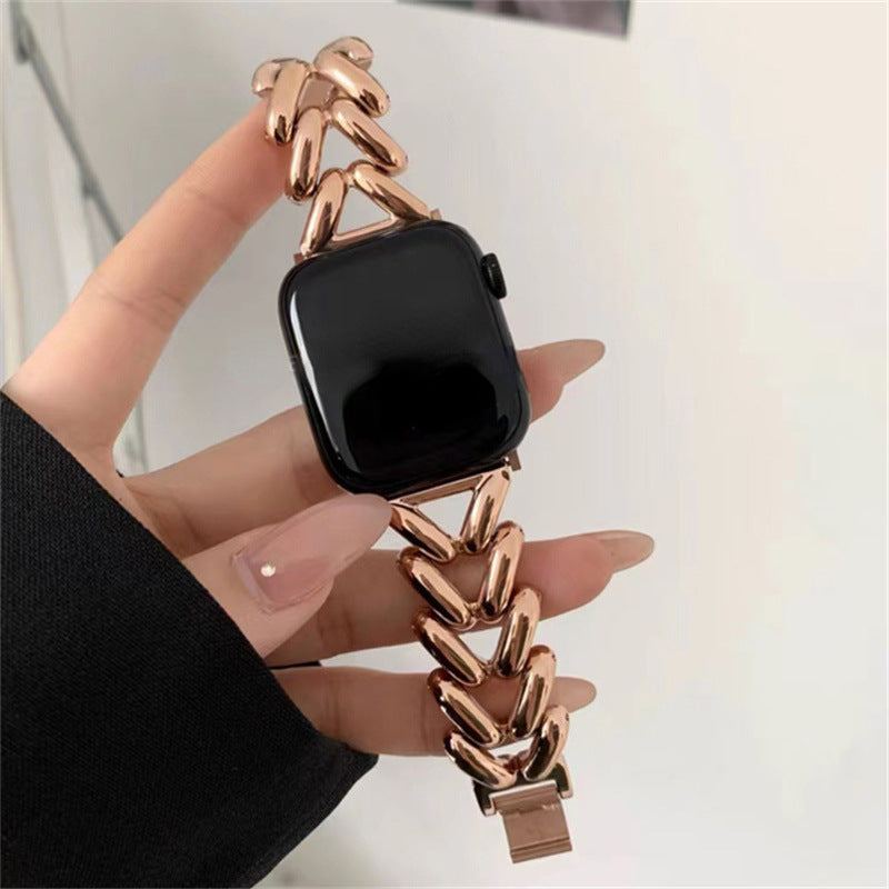 Metal Heart Bracelet Band For Apple Watch