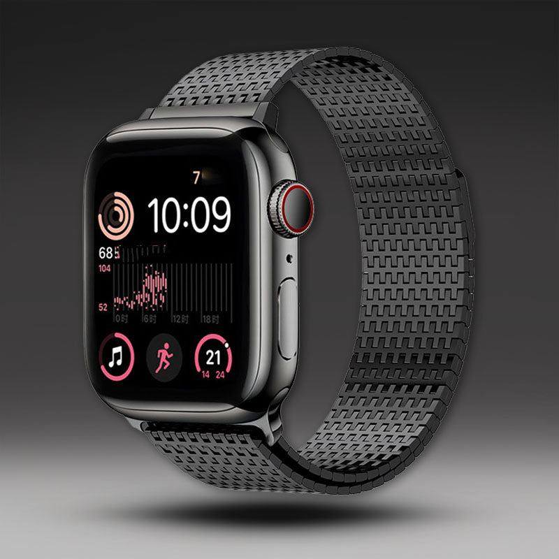 "Milanese iWatch Strap" Premium Magnetic Woven Sports Breathable Stainless Steel Strap