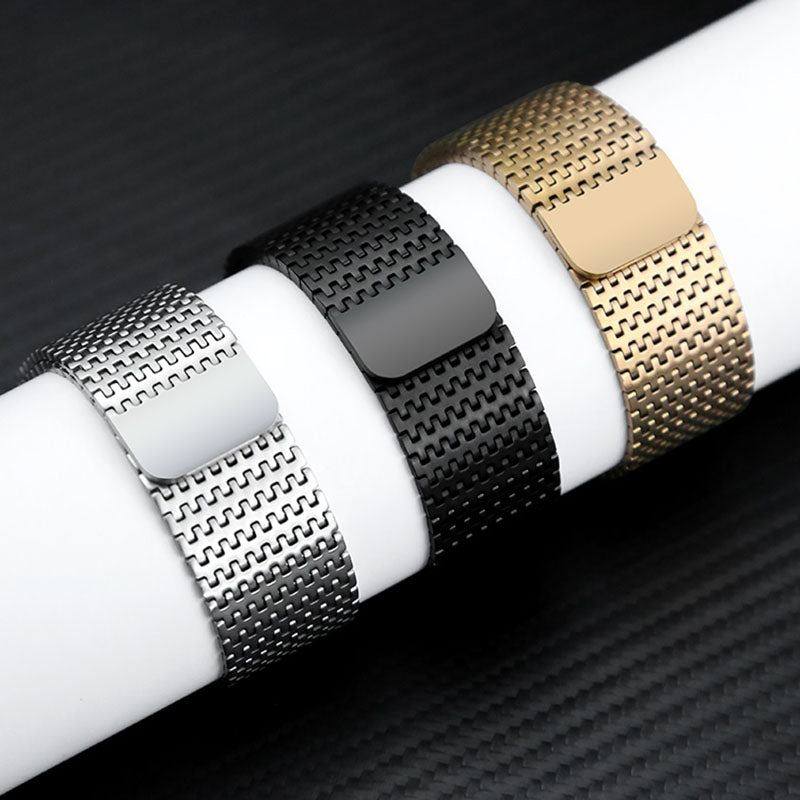 "Milanese iWatch Strap" Premium Magnetic Woven Sports Breathable Stainless Steel Strap