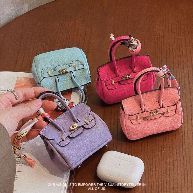 "Mini Handbag" Leather AirPods Case