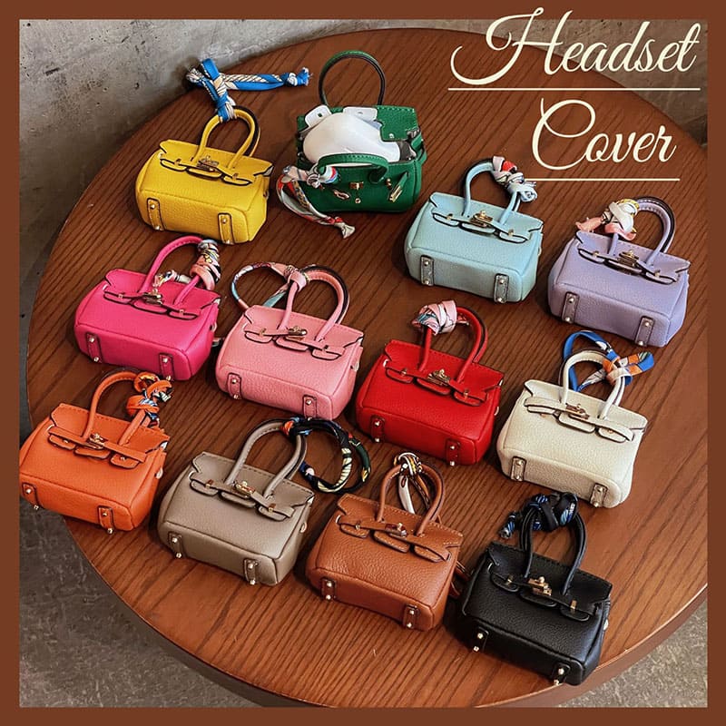 "Mini Handbag" Leather AirPods Case