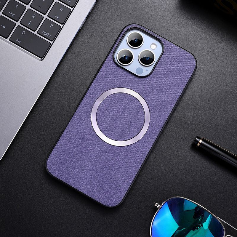 Minimalist Fabric Texture Magsafe Magnetic iPhone Case