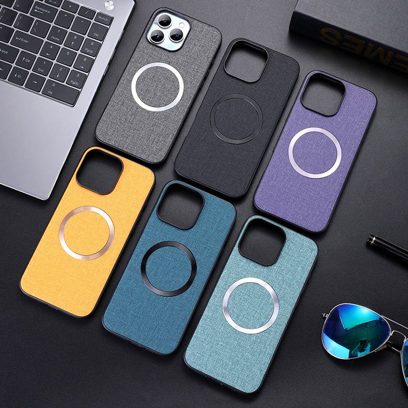 Minimalist Fabric Texture Magsafe Magnetic iPhone Case