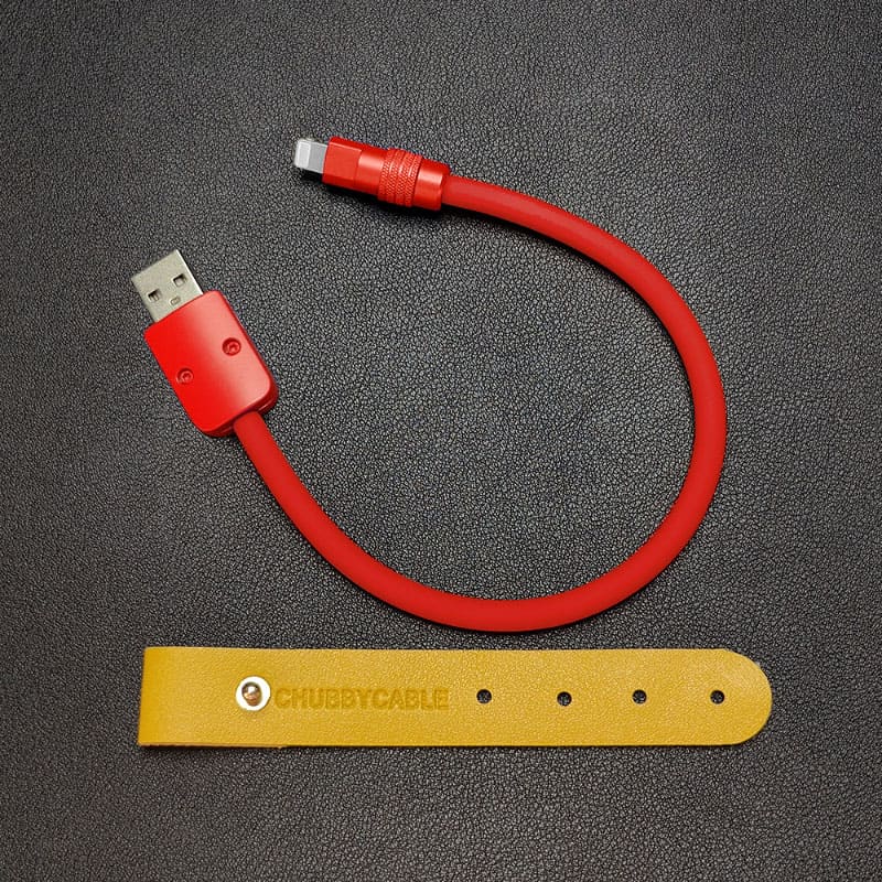 "Monochrome Chubby" Power Bank Friendly Cable - Silicone Material