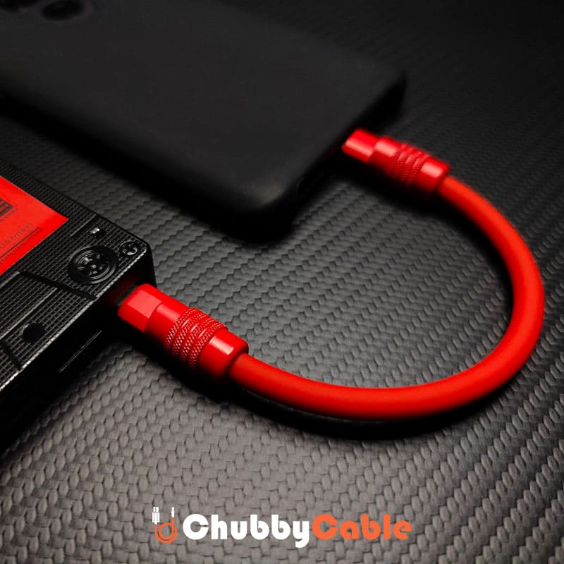 "Monochrome Chubby" Power Bank Friendly Cable - Silicone Material