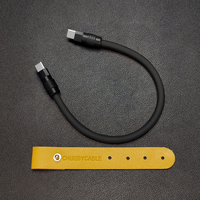 "Monochrome Chubby" Power Bank Friendly Cable - Silicone Material