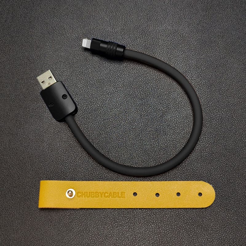 "Monochrome Chubby" Power Bank Friendly Cable - Silicone Material