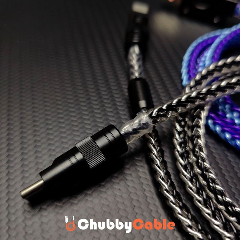 "Neon Chubby" 240W Braided Silver-Plated Fast Charging Cable