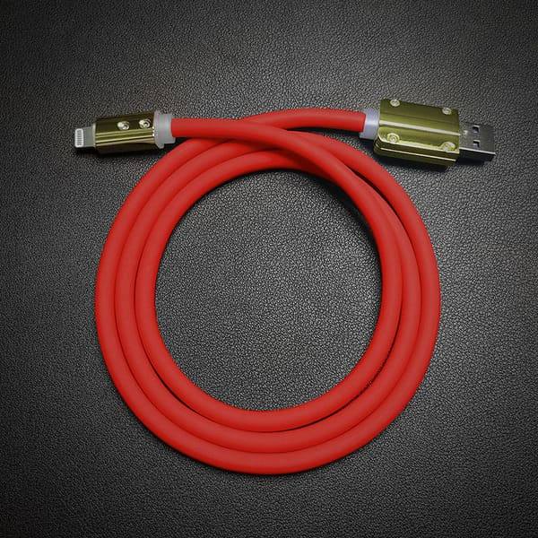 "Neon Chubby" Fast Charge Cable With Gold-plated Design