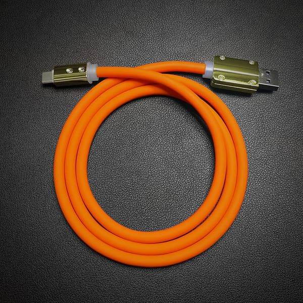 "Neon Chubby" Fast Charge Cable With Gold-plated Design