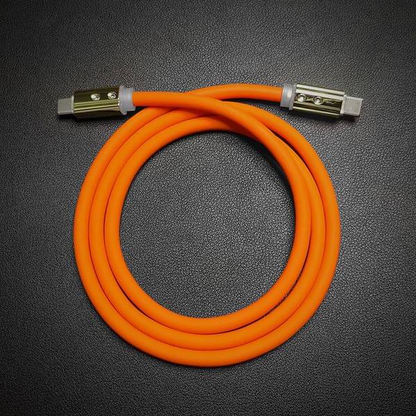 "Neon Chubby" Fast Charge Cable With Gold-plated Design