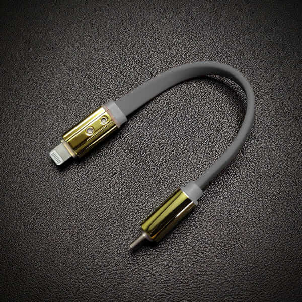 "Neon Chubby" Flat Charge Cable With Gold-plated Design